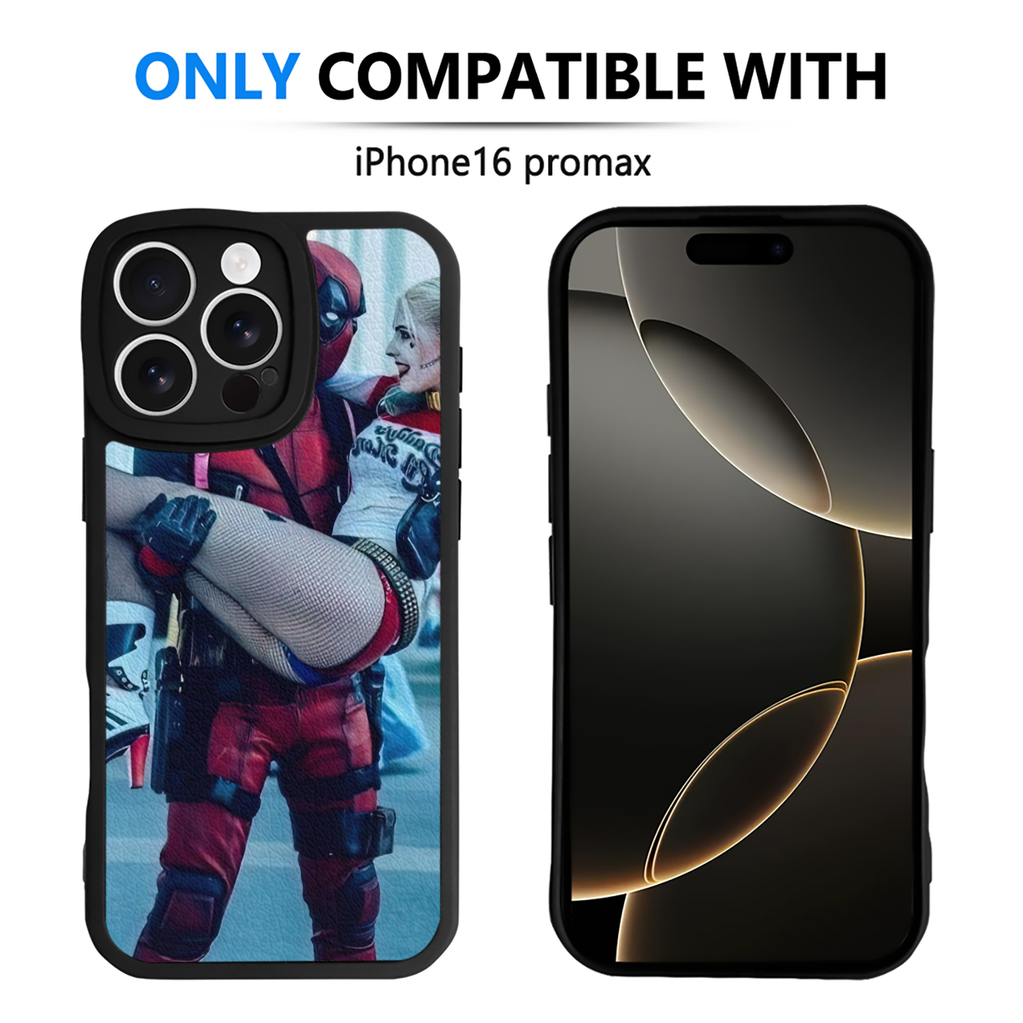 （画像用） Deadpool デッドプール 【iPhone 16シリーズ対応】シリコンスマホケース（レザー調） 材質：シリコン